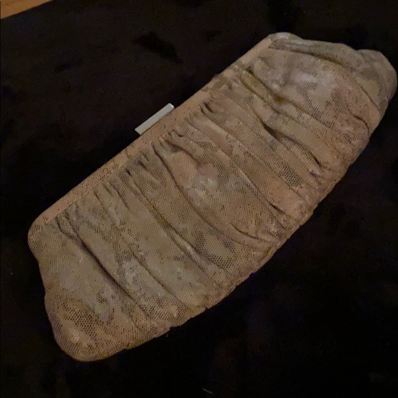 DANIER Leather suede evening clutch. - Picture 1 of 5